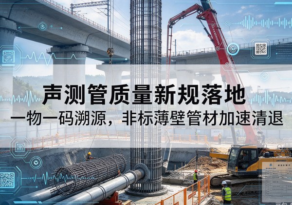 陇县声测管质量新规落地，一物一码溯源，非标薄壁管材加速清退