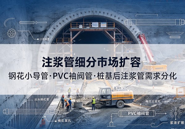 陇县注浆管细分市场扩容，隧道钢花小导管、PVC 袖阀管、桩基后注浆管需求分化